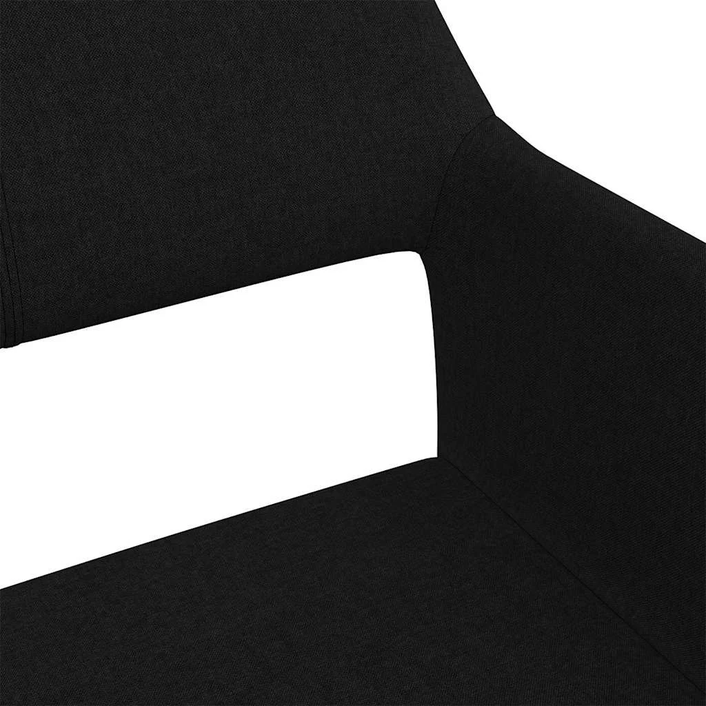 Chaise pivotante de bureau 52,5 x 53 x 83 cm noir tissu – vue en situation