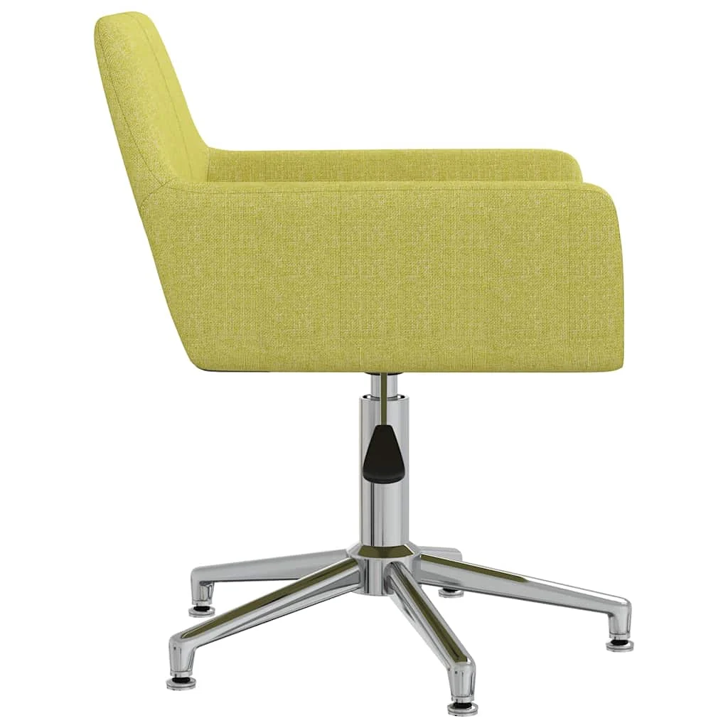 Chaise pivotante de bureau 52,5 x 53 x 83 cm vert tissu – vue de détail