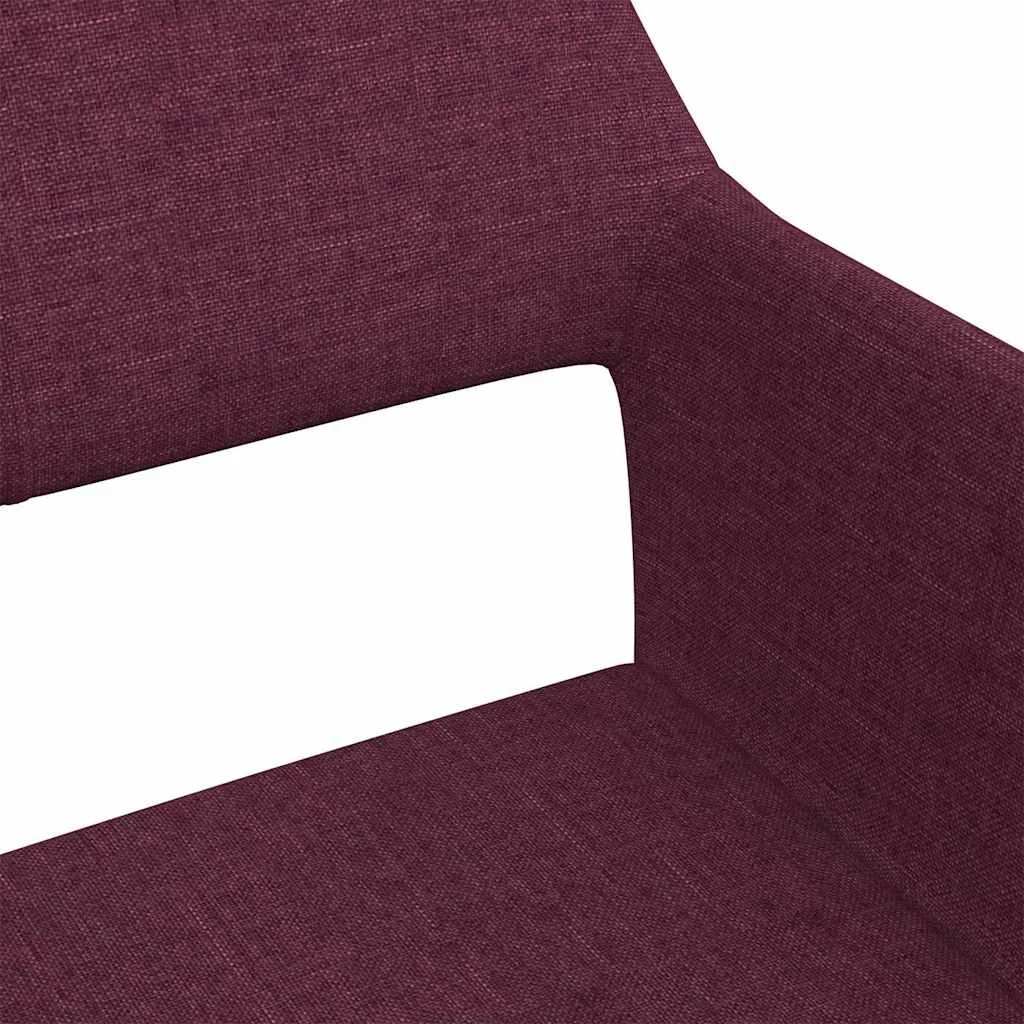 Chaise pivotante de bureau 52,5 x 53 x 83 cm violet tissu – vue en situation