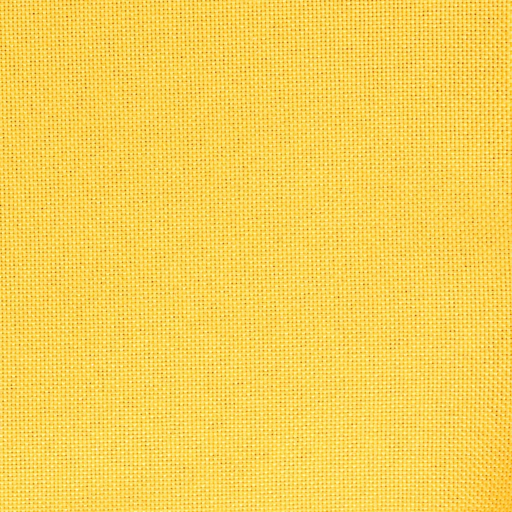 Chaise pivotante de bureau 52,5 x 53 x 88 cm jaune tissu – vue de dessus