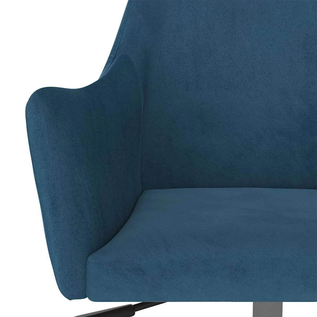Chaise pivotante de bureau 52,5 x 65 x 87,5 cm bleu velours – vue en situation