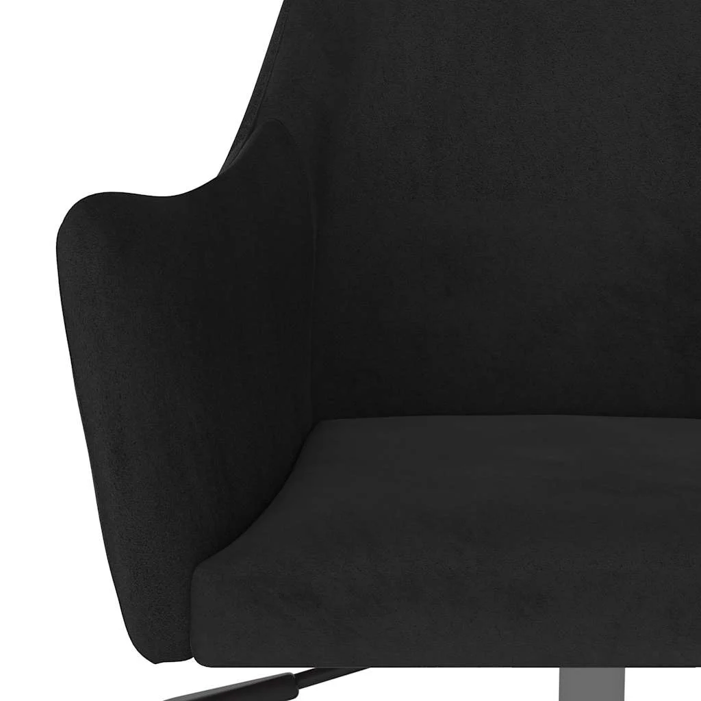 Chaise pivotante de bureau 52,5 x 65 x 87,5 cm noir velours – vue en situation