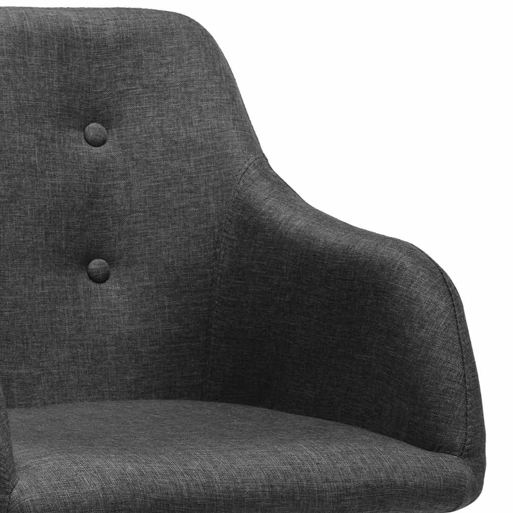 Chaise pivotante de bureau 53 x 51,5 x 89 cm gris foncé tissu – vue en situation