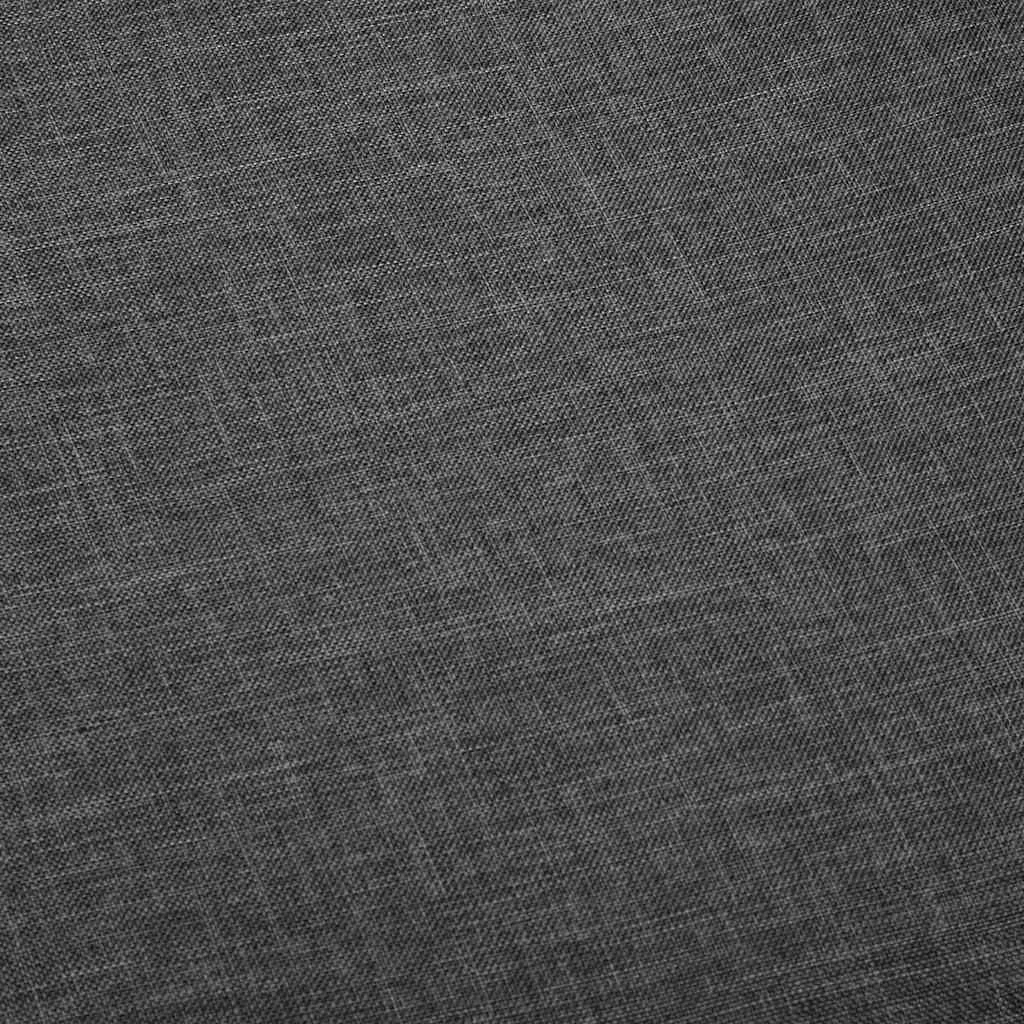 Chaise pivotante de bureau 53 x 51,5 x 89 cm gris foncé tissu – vue de dessus