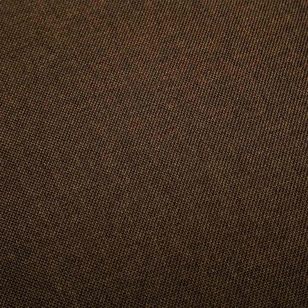 Chaise pivotante de bureau 53 x 51,5 x 89 cm marron tissu – vue de dessus