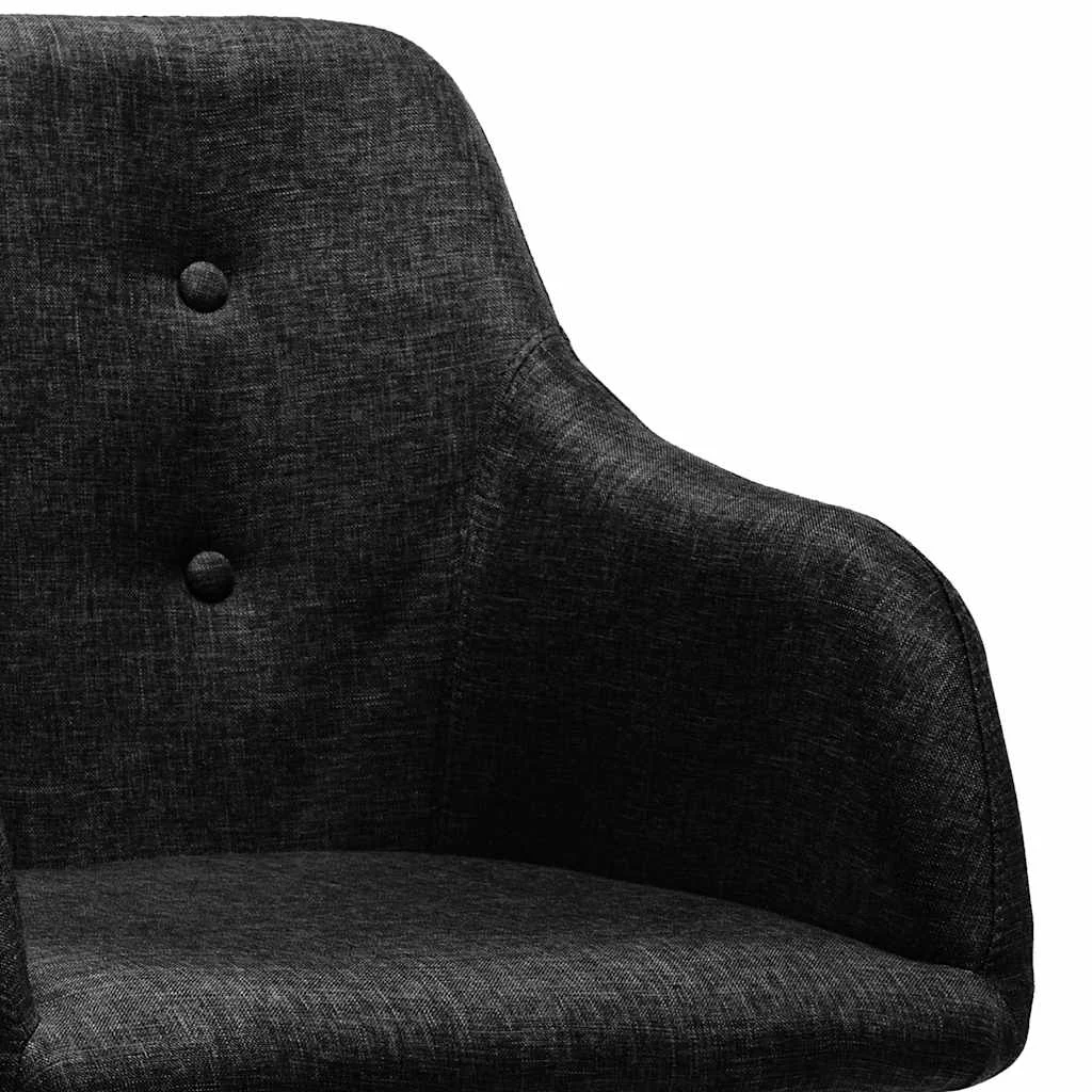 Chaise pivotante de bureau 53 x 51,5 x 89 cm noir tissu – vue en situation