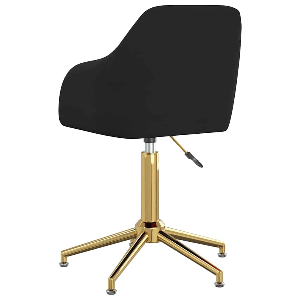Chaise pivotante de bureau 53 x 51,5 x 89 cm noir velours – vue en situation