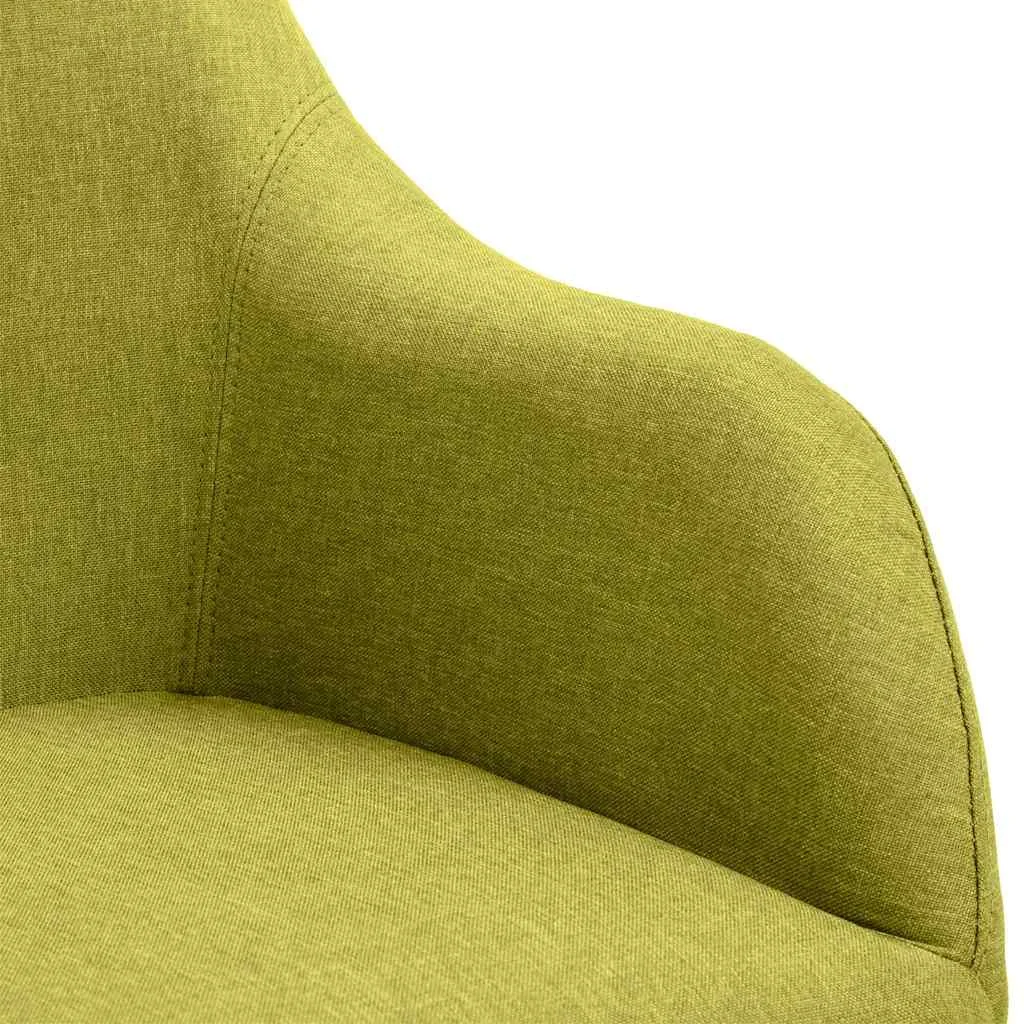Chaise pivotante de bureau 53 x 51,5 x 89 cm vert tissu – vue en situation