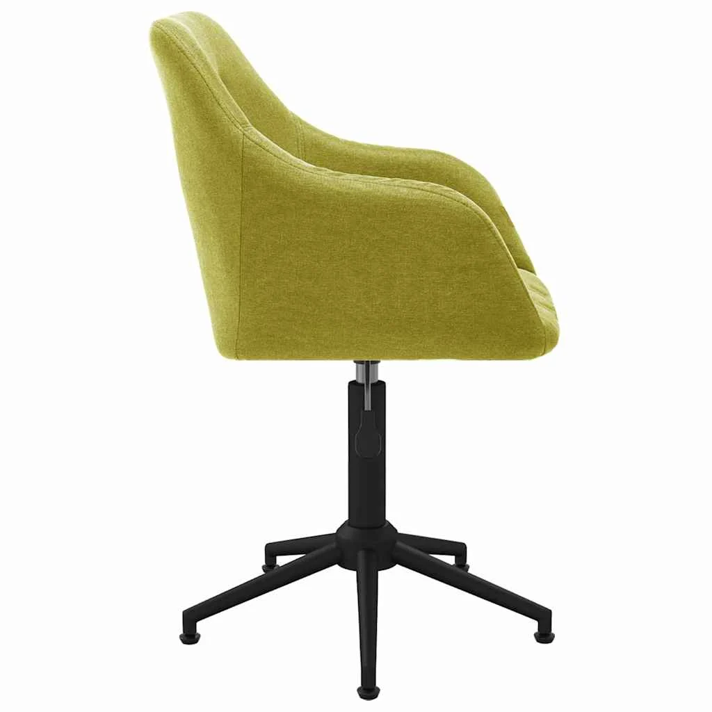 Chaise pivotante de bureau 53 x 51,5 x 89 cm vert tissu – vue de détail