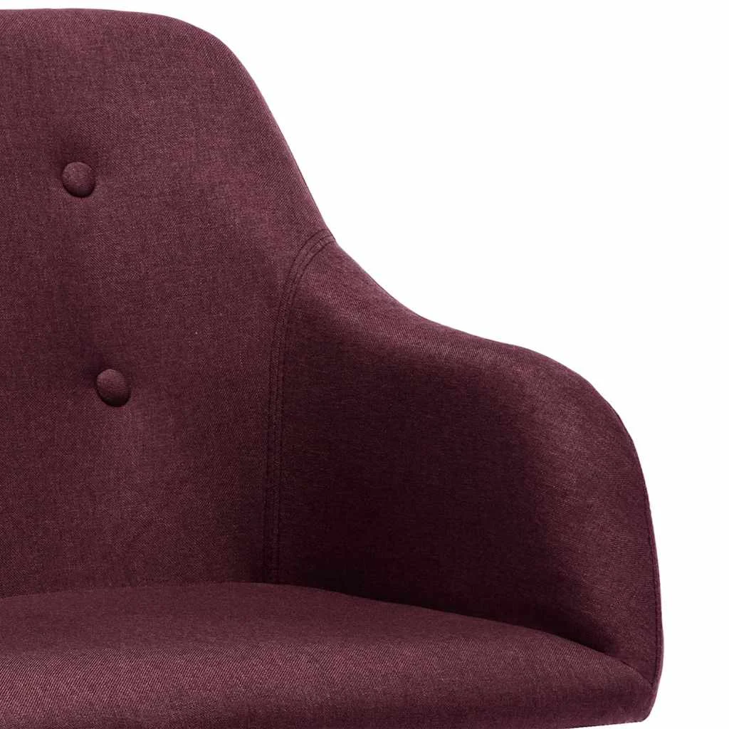 Chaise pivotante de bureau 53 x 51,5 x 89 cm violet tissu – vue en situation