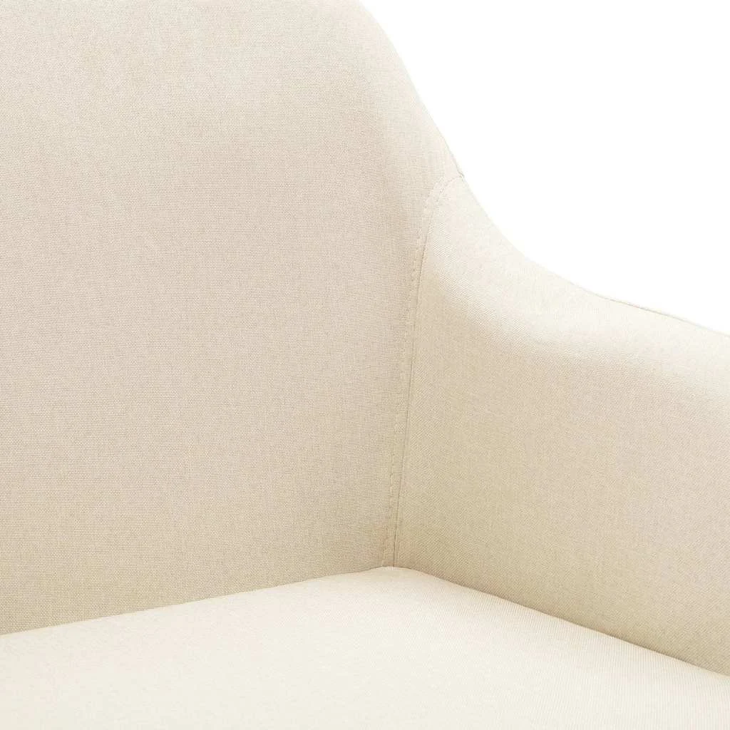 Chaise pivotante de bureau 53 x 51,5 x 93 cm crème tissu – modèle 2 – vue en situation