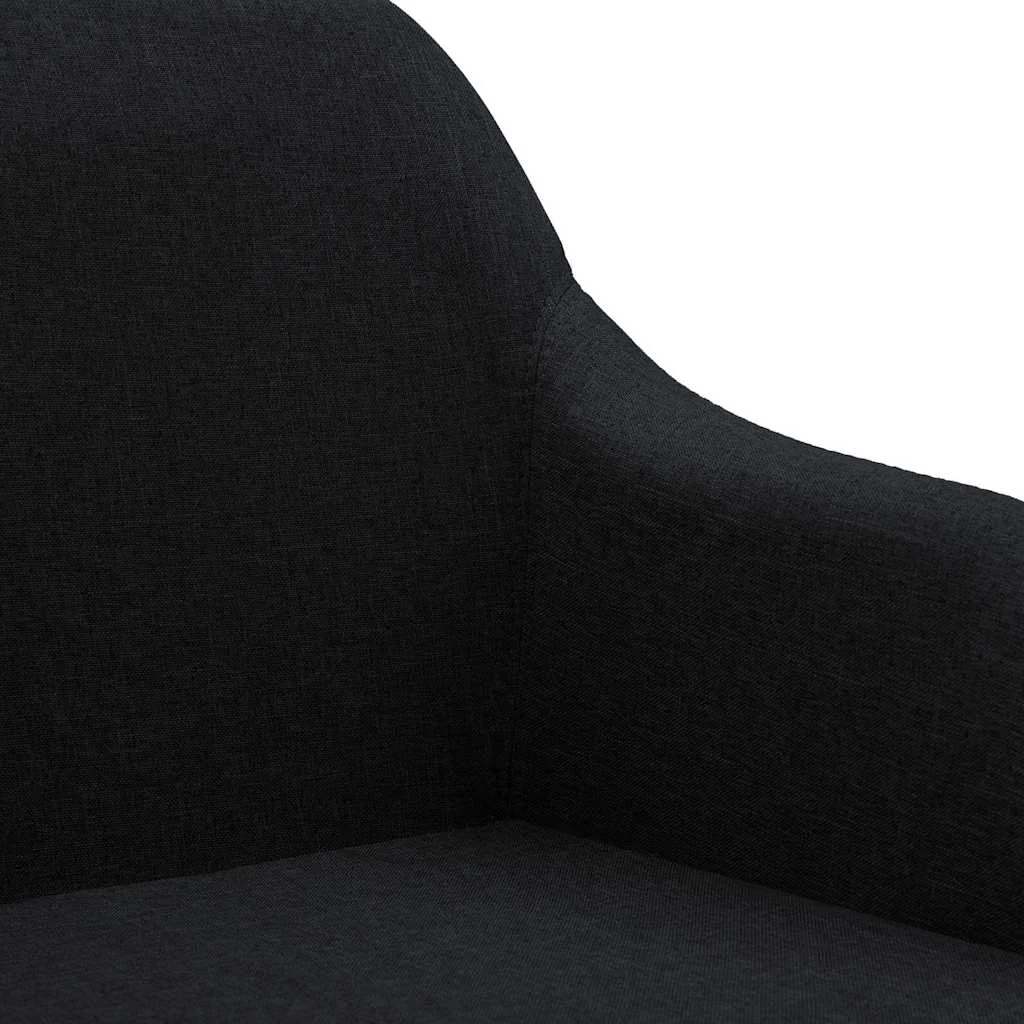 Chaise pivotante de bureau 53 x 51,5 x 93 cm noir tissu – vue en situation