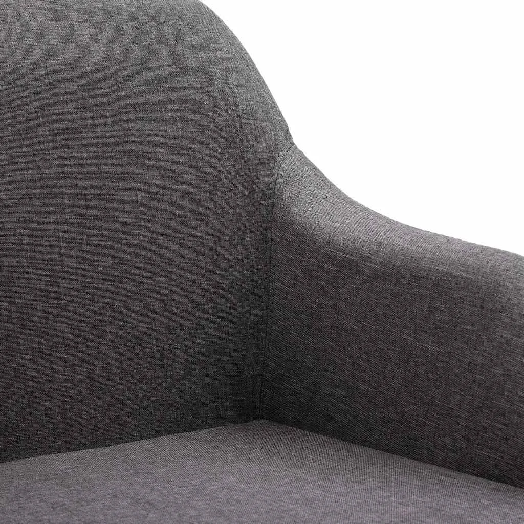 Chaise pivotante de bureau 53 x 51,5 x 93 cm taupe tissu – vue en situation