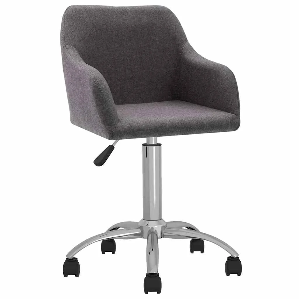 Chaise pivotante de bureau 53 x 51,5 x 93 cm taupe tissu – vue d’ensemble