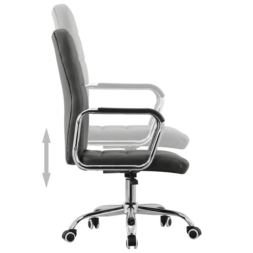 Chaise pivotante de bureau 54,5 x 64 x 106 cm anthracite tissu – vue de dessus