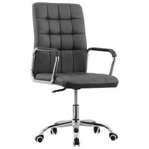 Chaise pivotante de bureau 54,5 x 64 x 106 cm anthracite tissu – vue d’ensemble