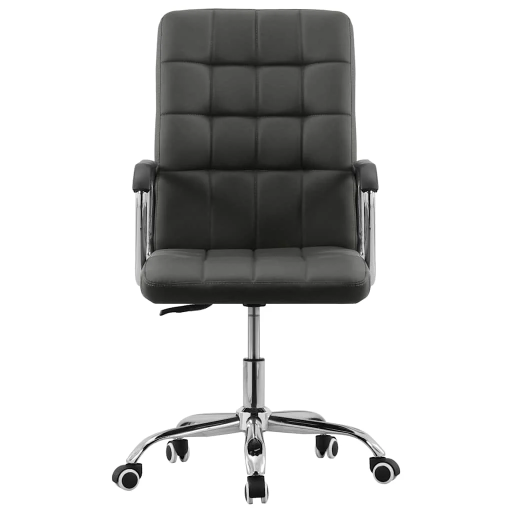 Chaise pivotante de bureau 54,5 x 64 x 106 cm anthracite tissu – vue de face