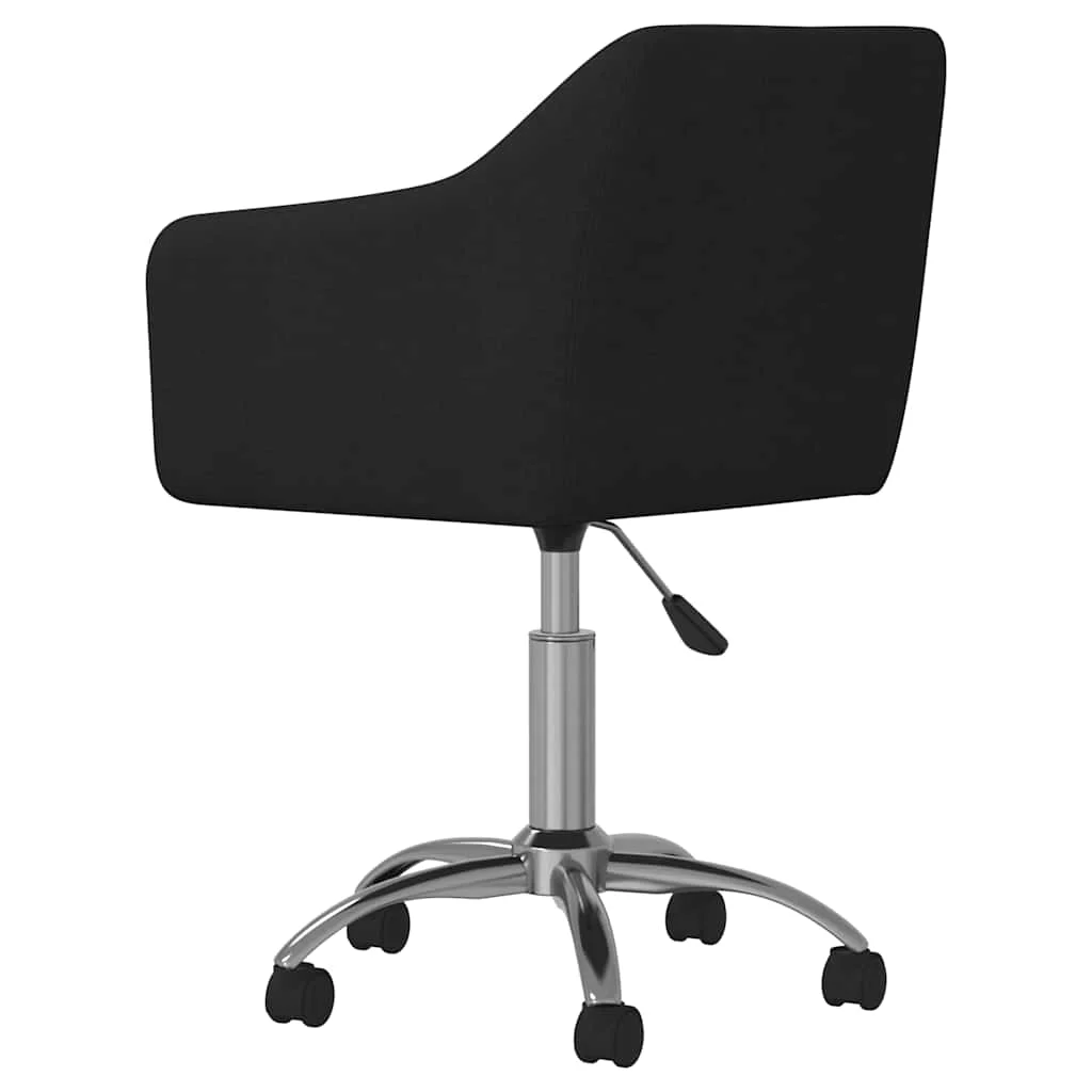 Chaise pivotante de bureau 54 x 50 x 83 cm noir tissu – vue en situation