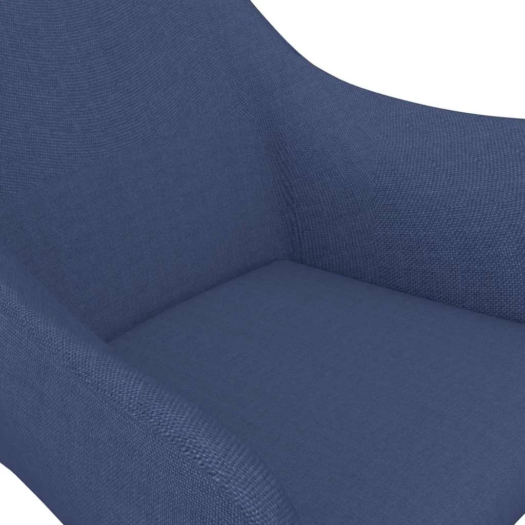 Chaise pivotante de bureau 54 x 61 x 86 cm bleu tissu – vue en situation