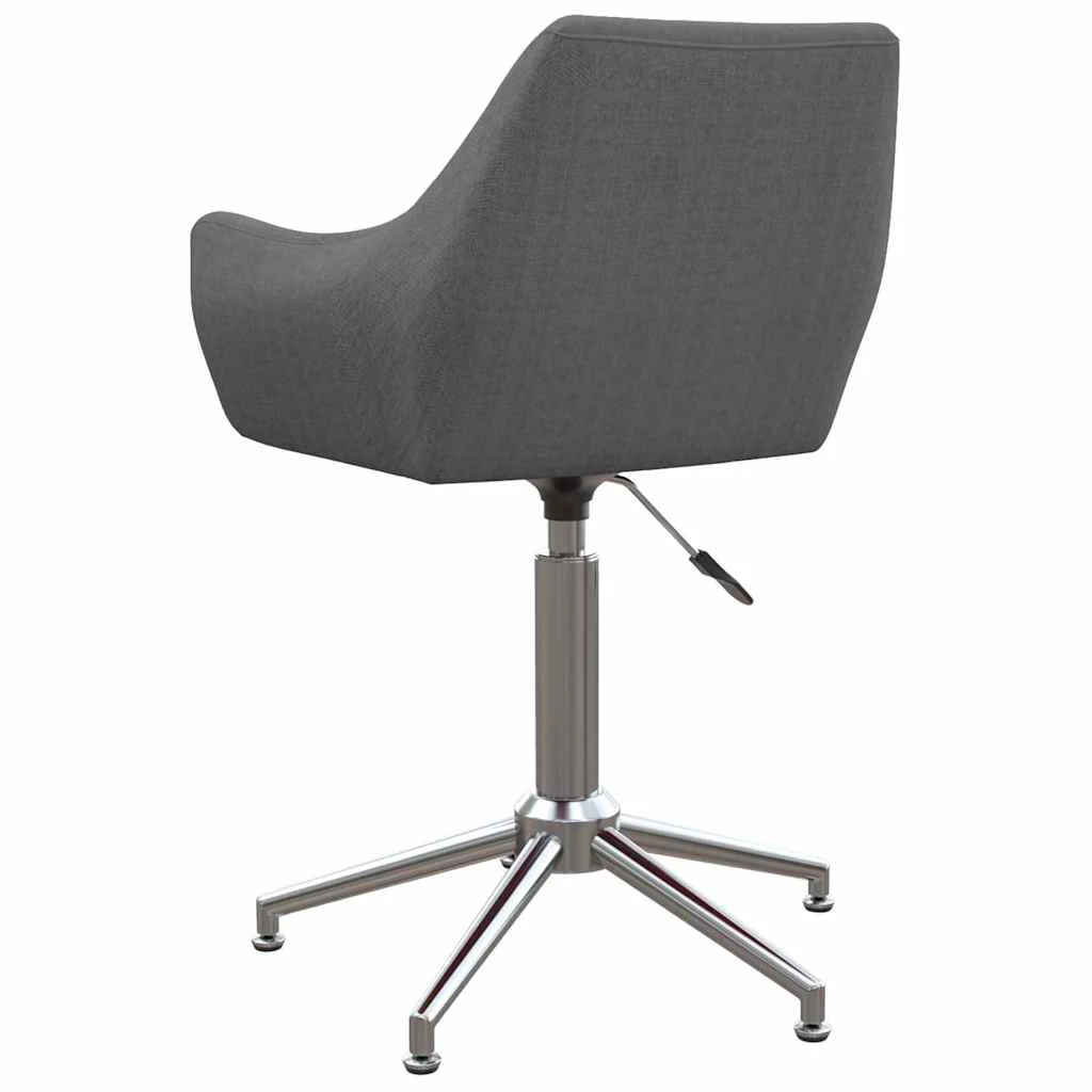 Chaise pivotante de bureau 54 x 61 x 86 cm gris clair tissu – vue de détail