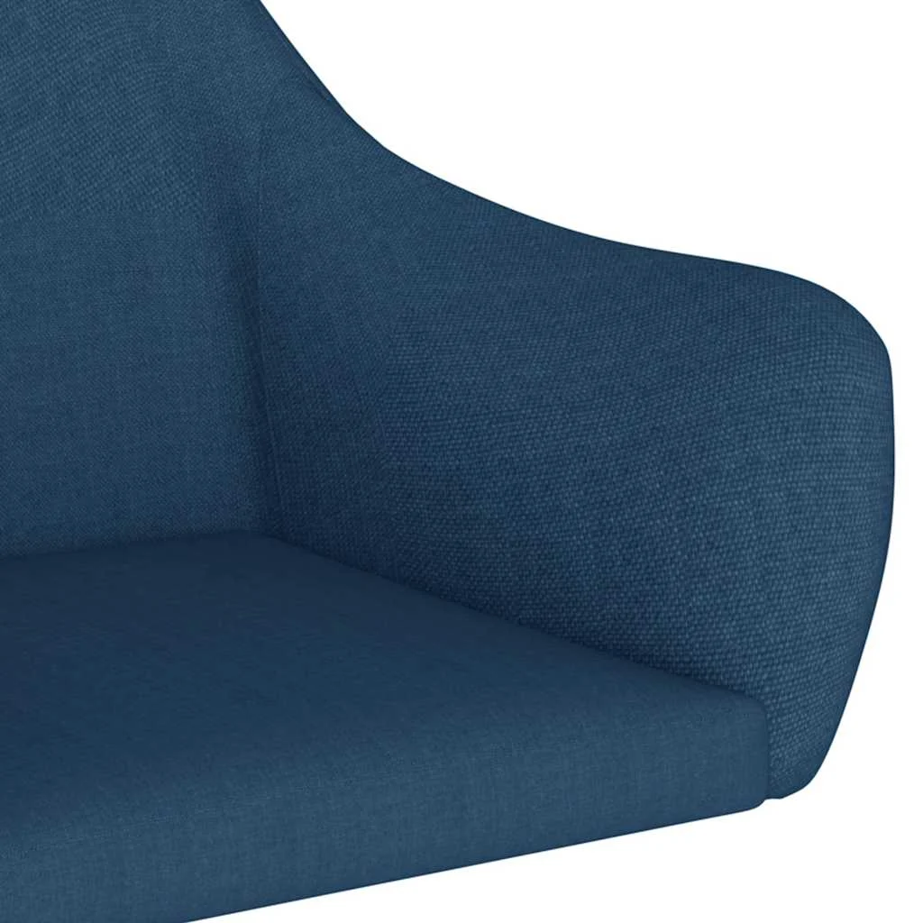 Chaise pivotante de bureau 54 x 61 x 89 cm bleu tissu – vue en situation
