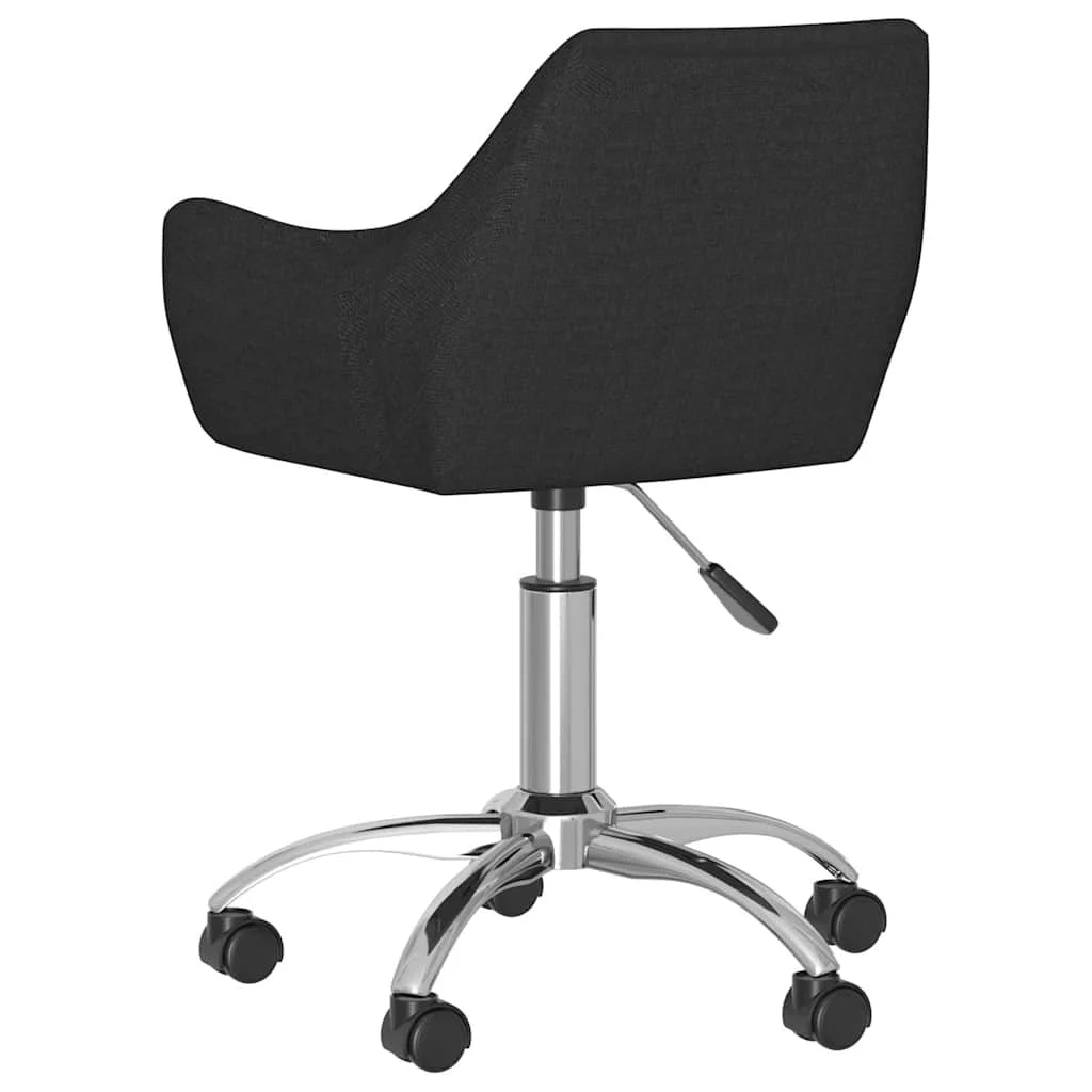 Chaise pivotante de bureau 54 x 61 x 89 cm noir tissu – vue de détail