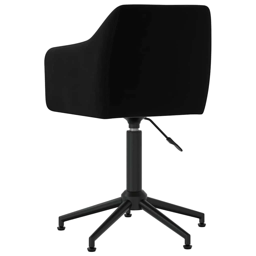 Chaise pivotante de bureau 55 x 51 x 79 cm noir velours – vue en situation