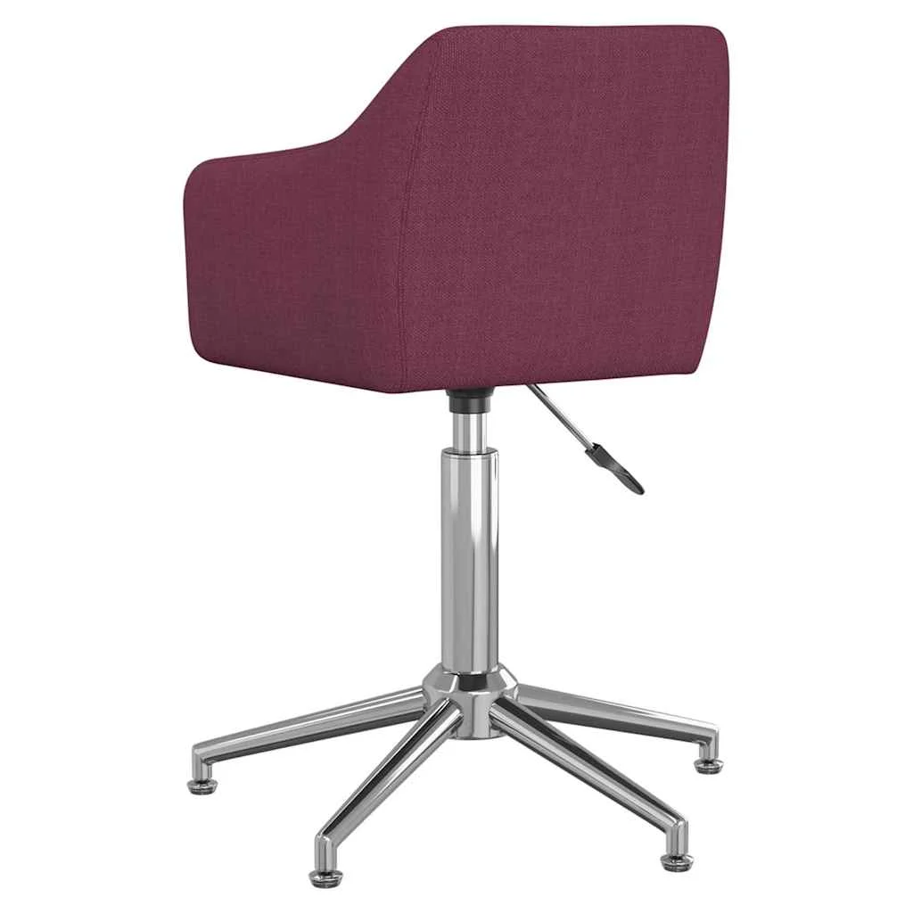 Chaise pivotante de bureau 55 x 51 x 79 cm violet tissu – vue en situation
