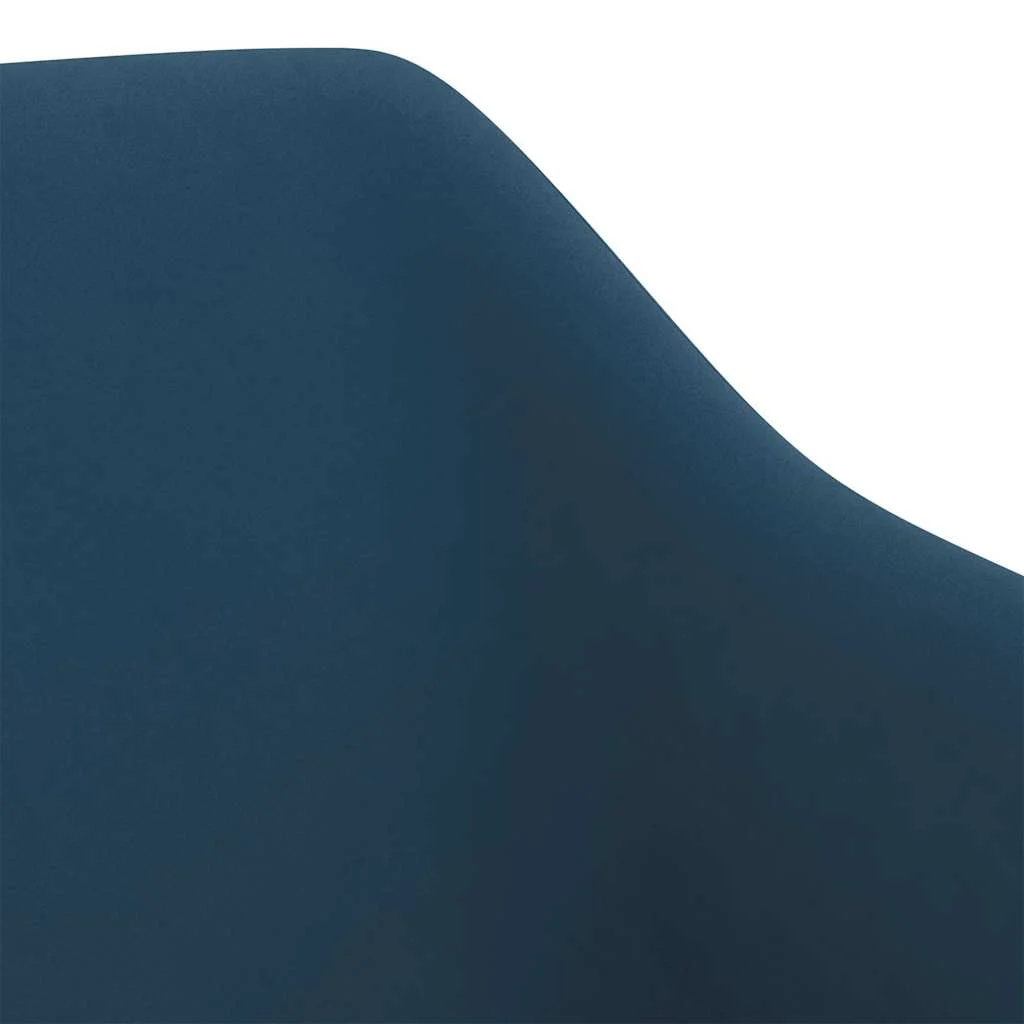 Chaise pivotante de bureau 55 x 52 x 83 cm bleu velours – vue de dessus