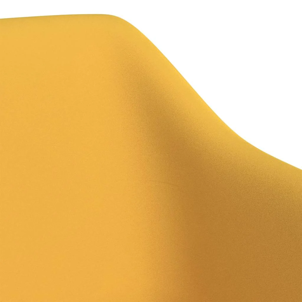 Chaise pivotante de bureau 55 x 52 x 83 cm jaune velours – vue de dessus