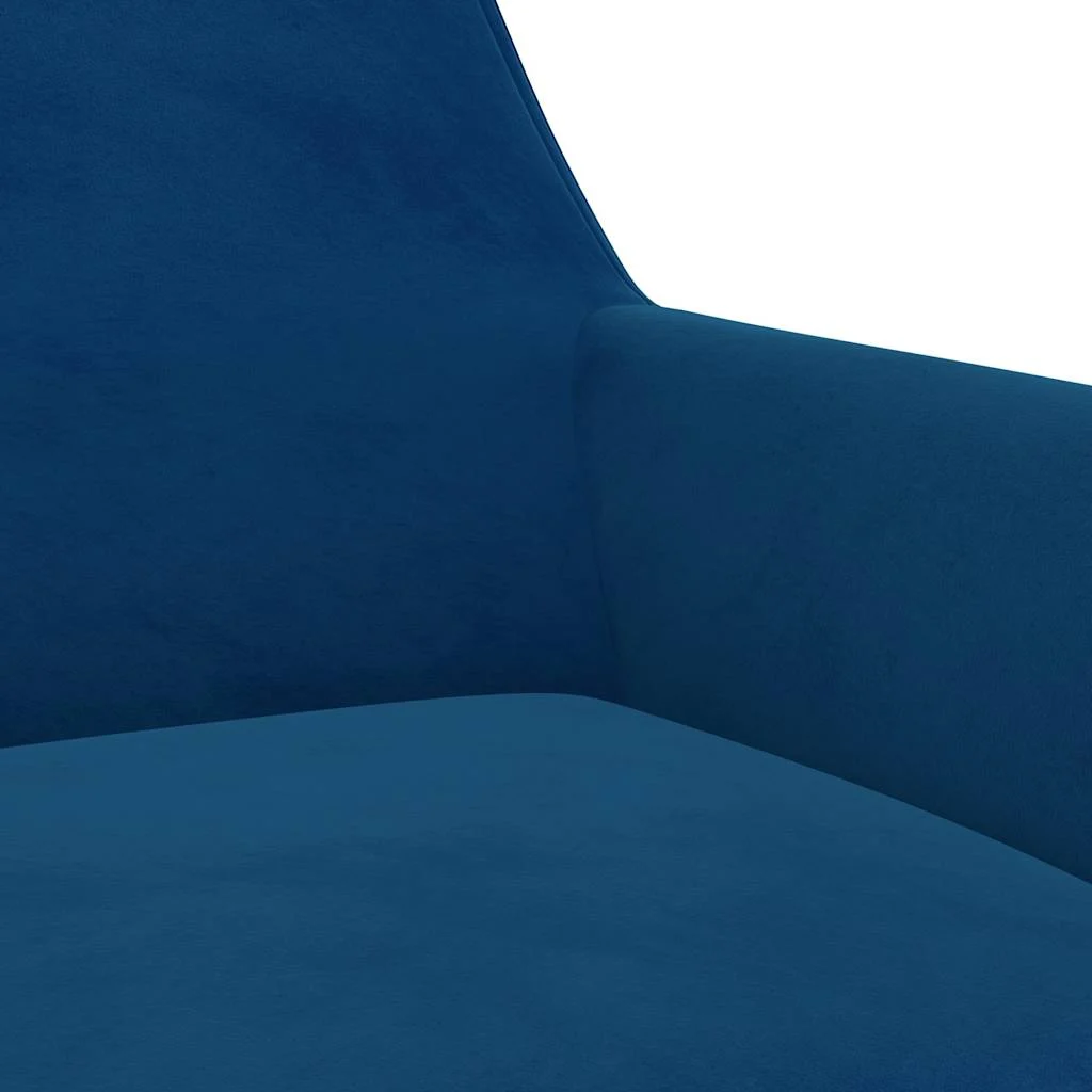 Chaise pivotante de bureau 55 x 53 x 81 cm bleu velours – vue de dessus