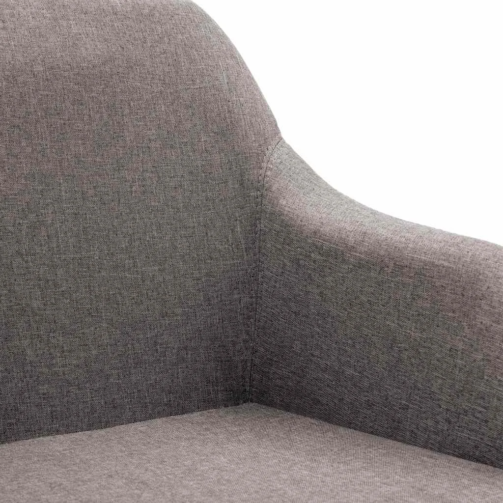 Chaise pivotante de bureau 55 x 53 x 92 cm taupe tissu – vue en situation