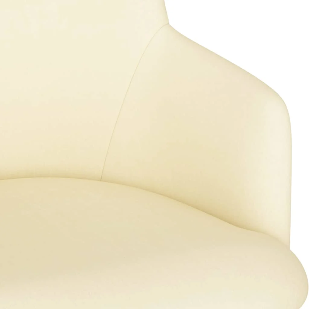 Chaise pivotante de bureau 55 x 55 x 92 cm crème tissu – vue de dessus