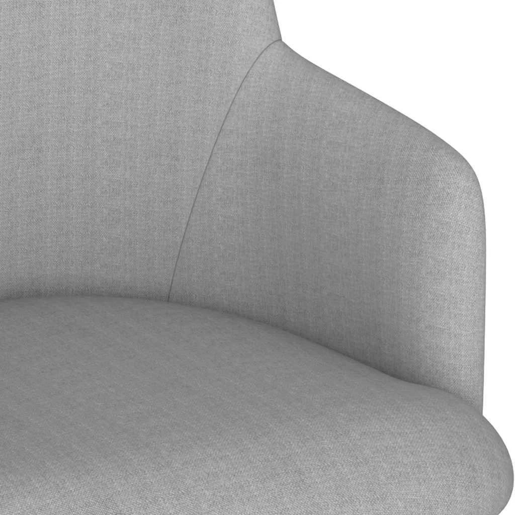 Chaise pivotante de bureau 55 x 55 x 92 cm gris clair tissu – vue de dessus