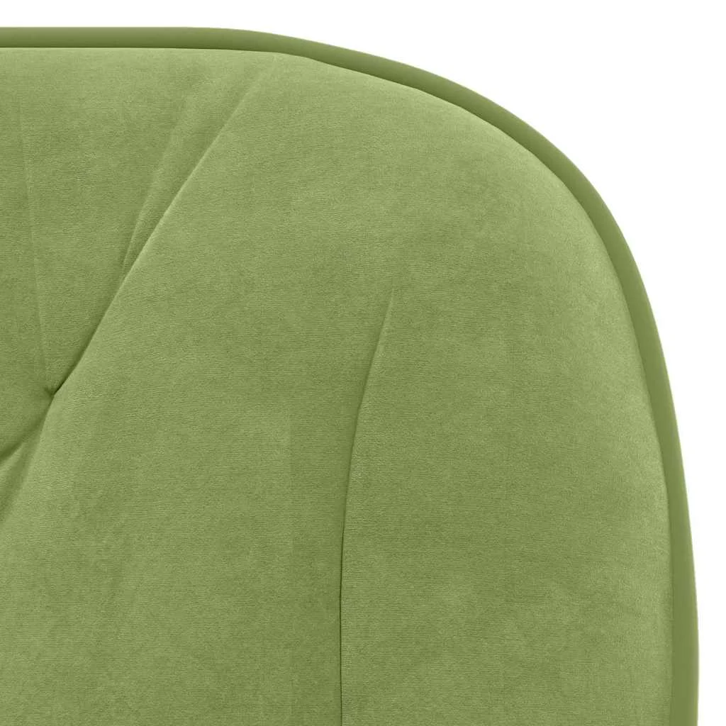 Chaise pivotante de bureau 56 x 61,5 x 80 cm vert clair velours – vue de dessus
