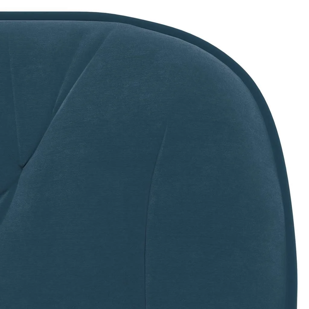 Chaise pivotante de bureau 56 x 61 x 86 cm bleu velours – vue de dessus