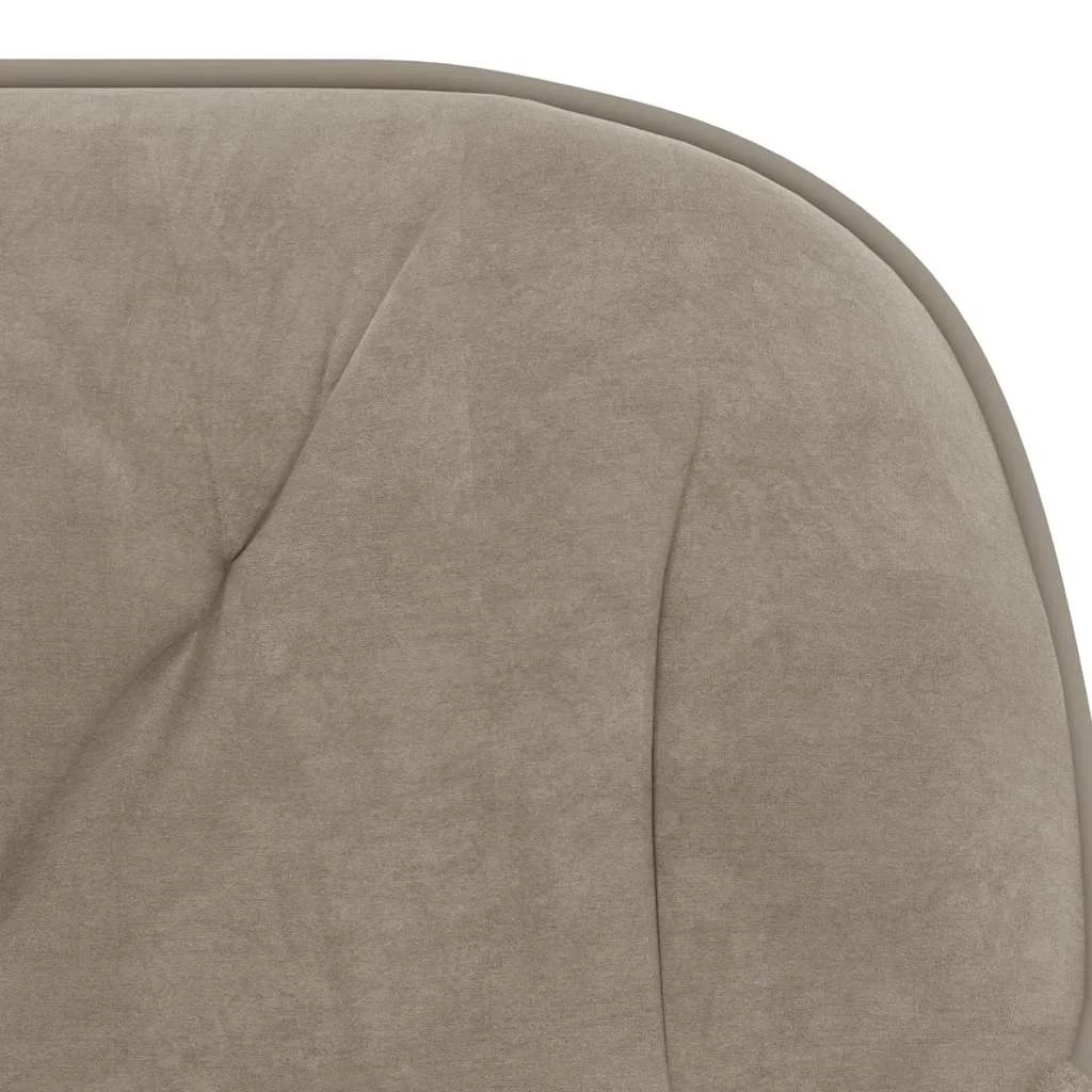 Chaise pivotante de bureau 56 x 61 x 86 cm gris clair velours – vue de dessus