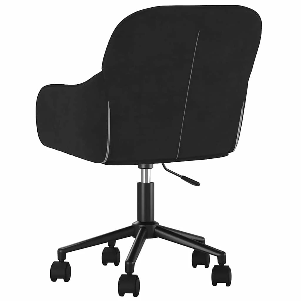 Chaise pivotante de bureau 56 x 61 x 86 cm noir velours – vue en situation