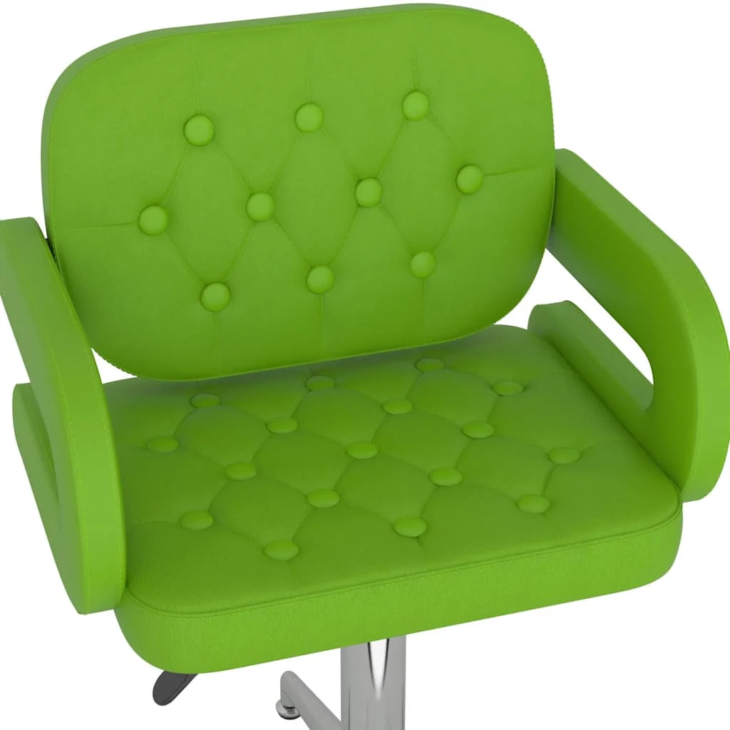 Chaise pivotante de bureau 58 x 50 x 90,5 cm vert similicuir – vue en situation
