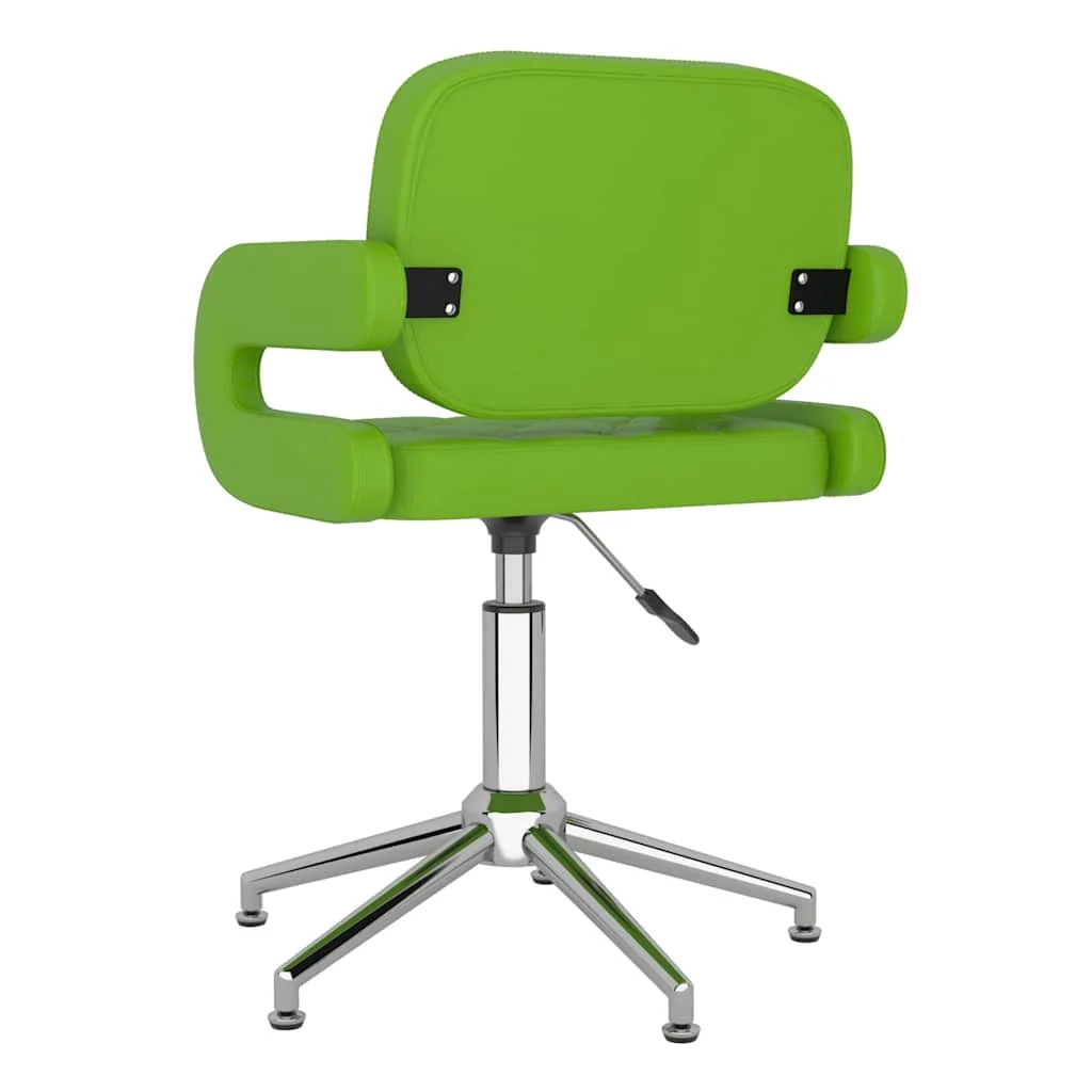 Chaise pivotante de bureau 58 x 50 x 90,5 cm vert similicuir – vue de détail