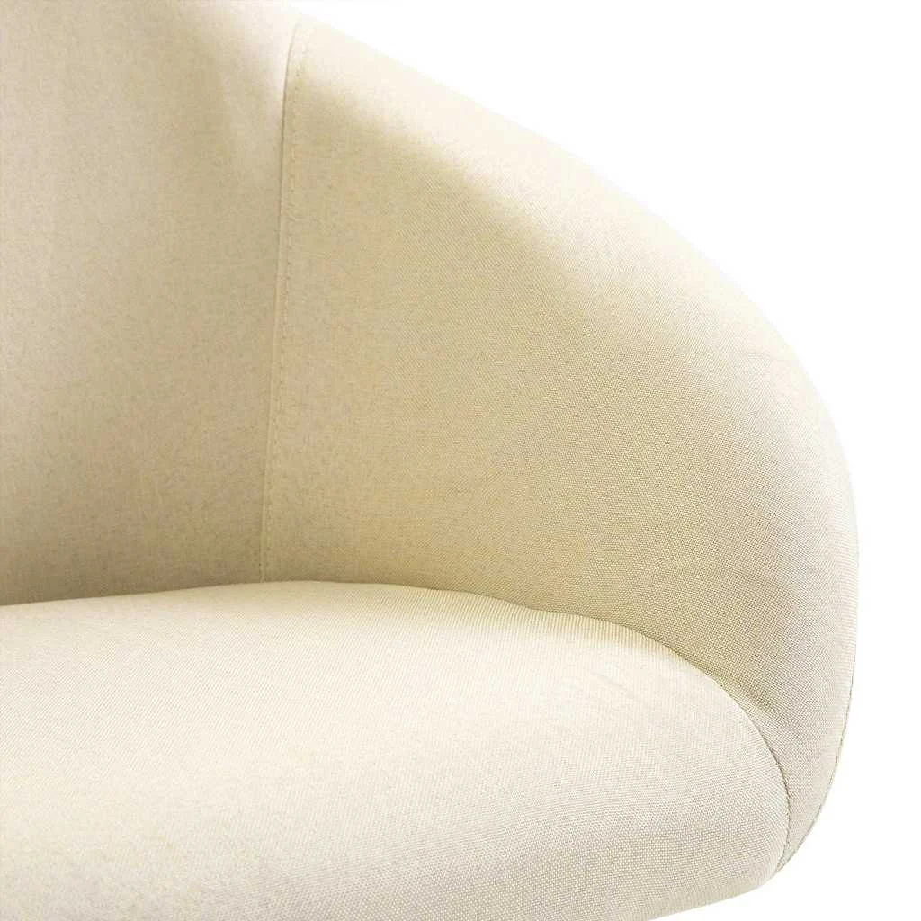 Chaise pivotante de bureau 63 x 56 x 88 cm crème tissu – vue en situation