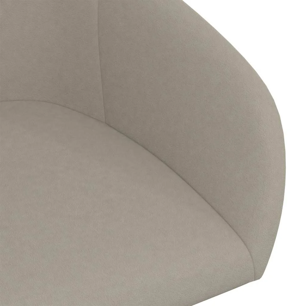 Chaise pivotante de bureau 63 x 56 x 88 cm gris clair velours – vue en situation
