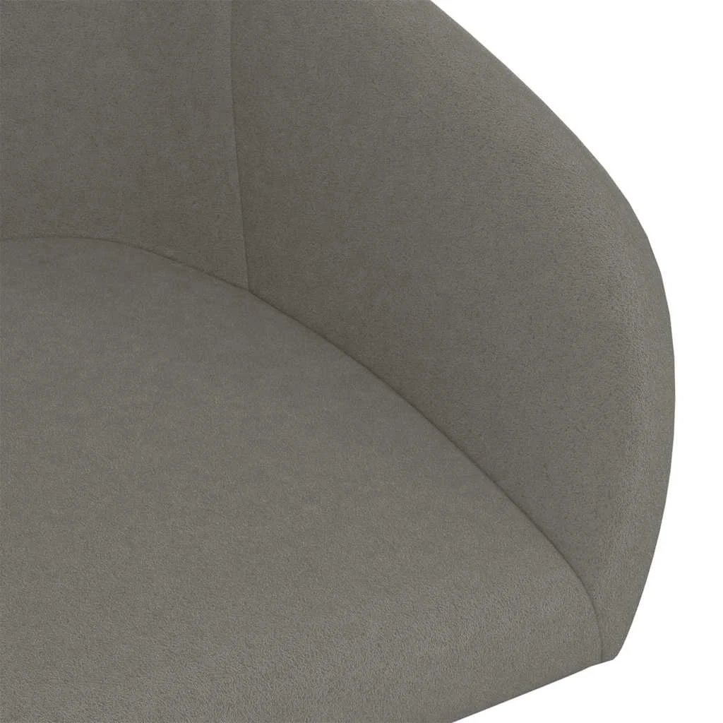 Chaise pivotante de bureau 63 x 56 x 88 cm gris foncé velours – vue en situation