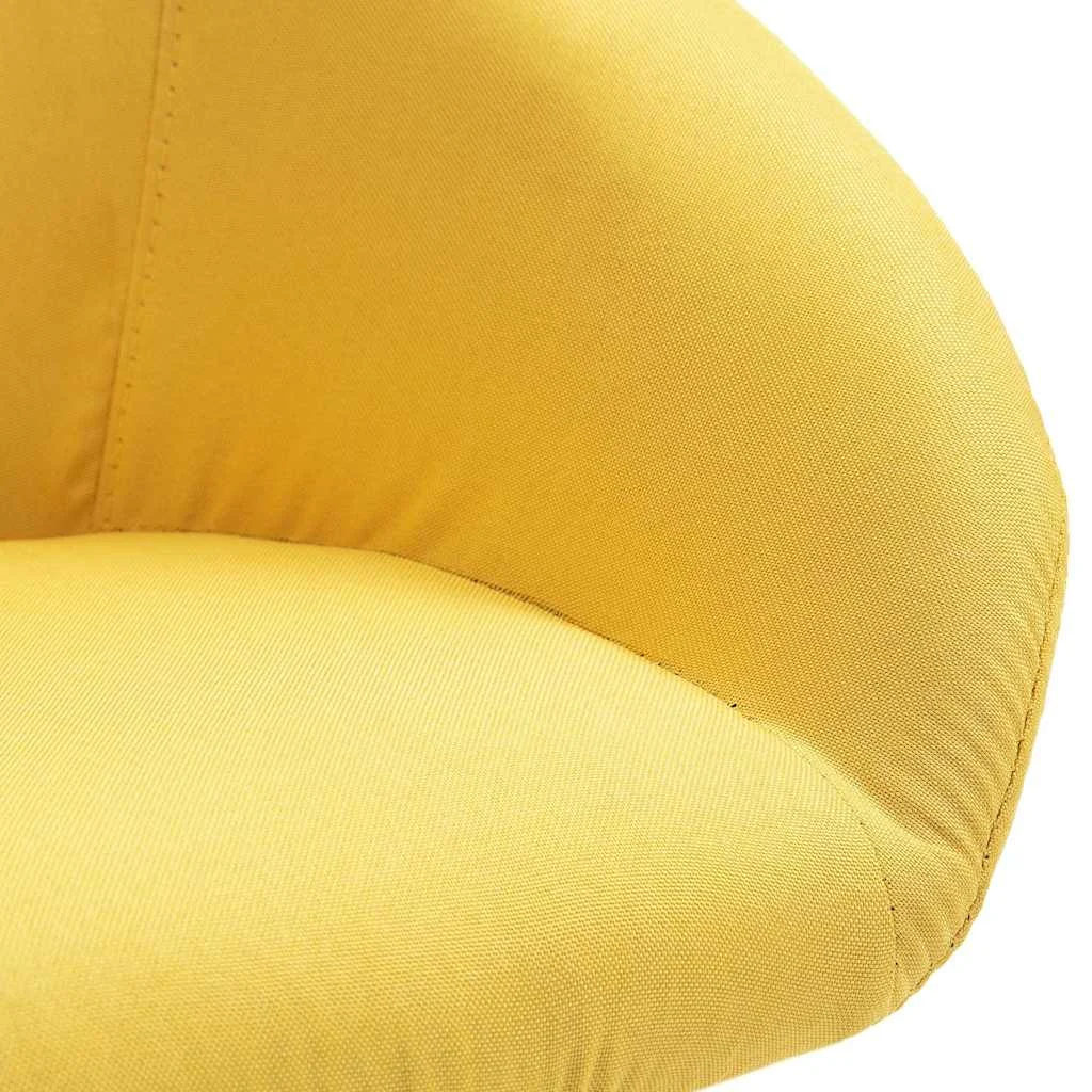 Chaise pivotante de bureau 63 x 56 x 88 cm jaune tissu – vue en situation