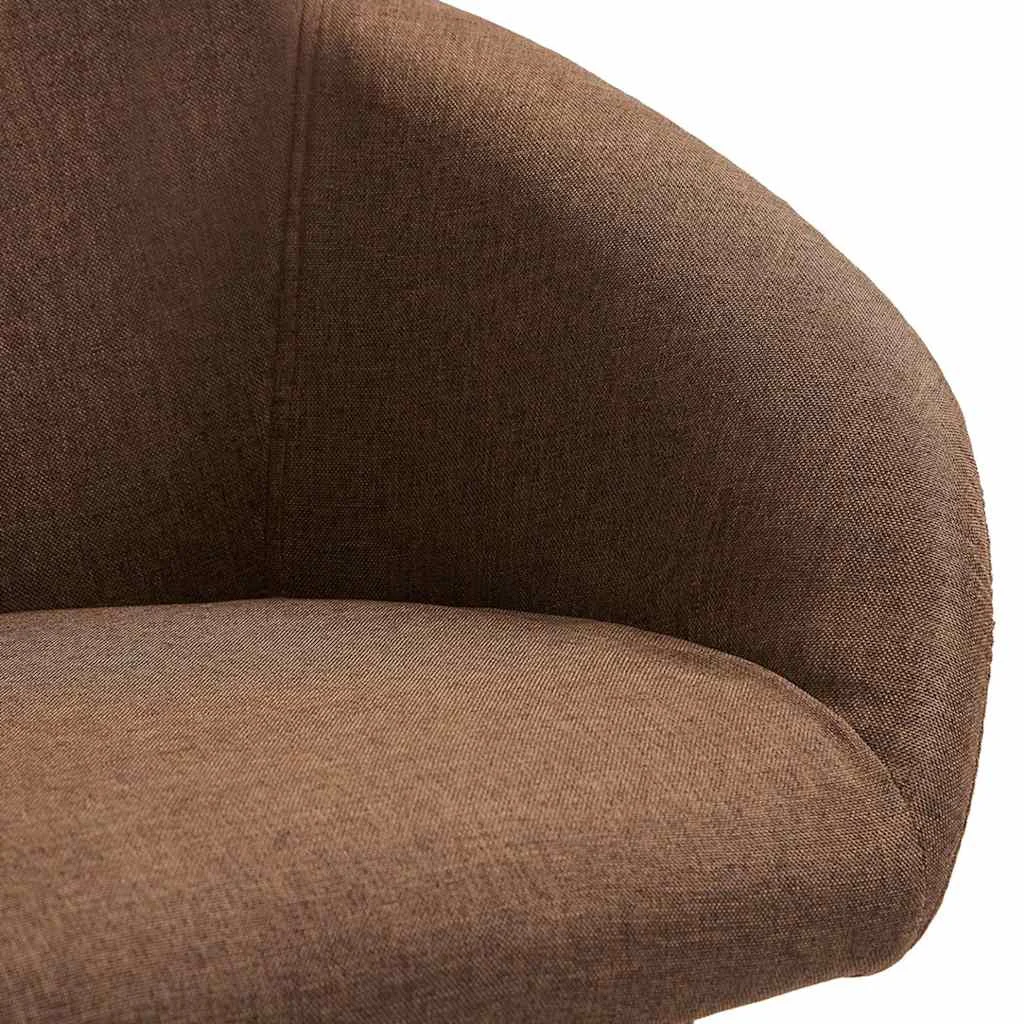Chaise pivotante de bureau 63 x 56 x 88 cm marron tissu – vue en situation