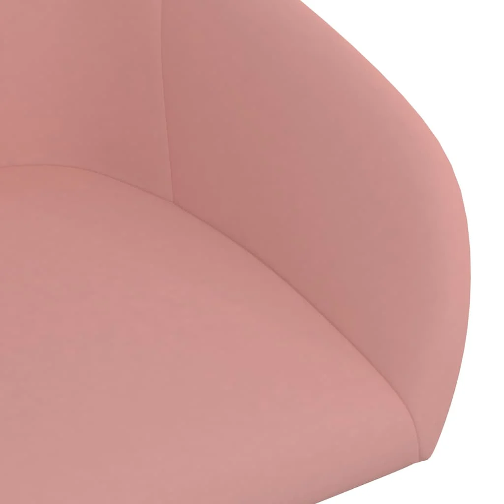 Chaise pivotante de bureau 63 x 56 x 92 cm rose velours – vue en situation