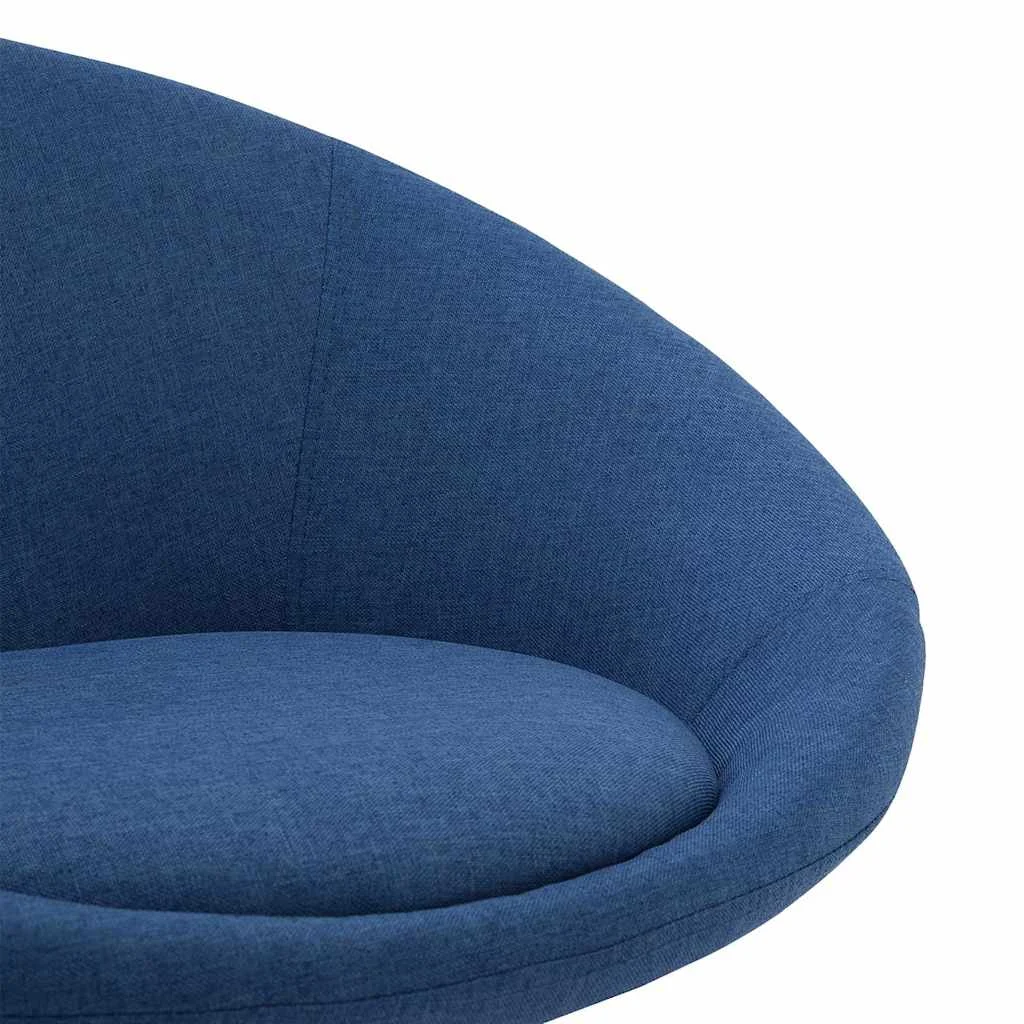 Chaise pivotante de bureau 66,5 x 58,5 x 80 cm bleu tissu – vue en situation