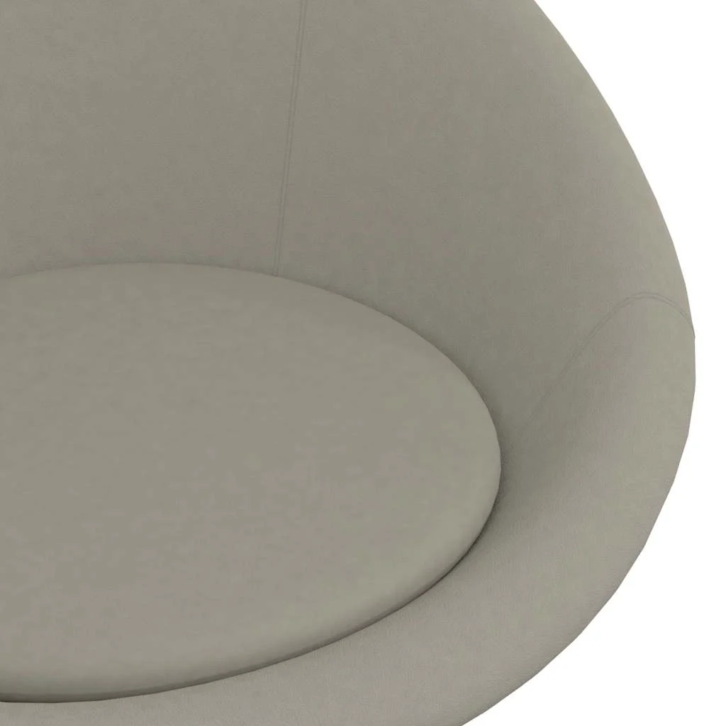 Chaise pivotante de bureau 66,5 x 58,5 x 80 cm gris clair velours – vue en situation