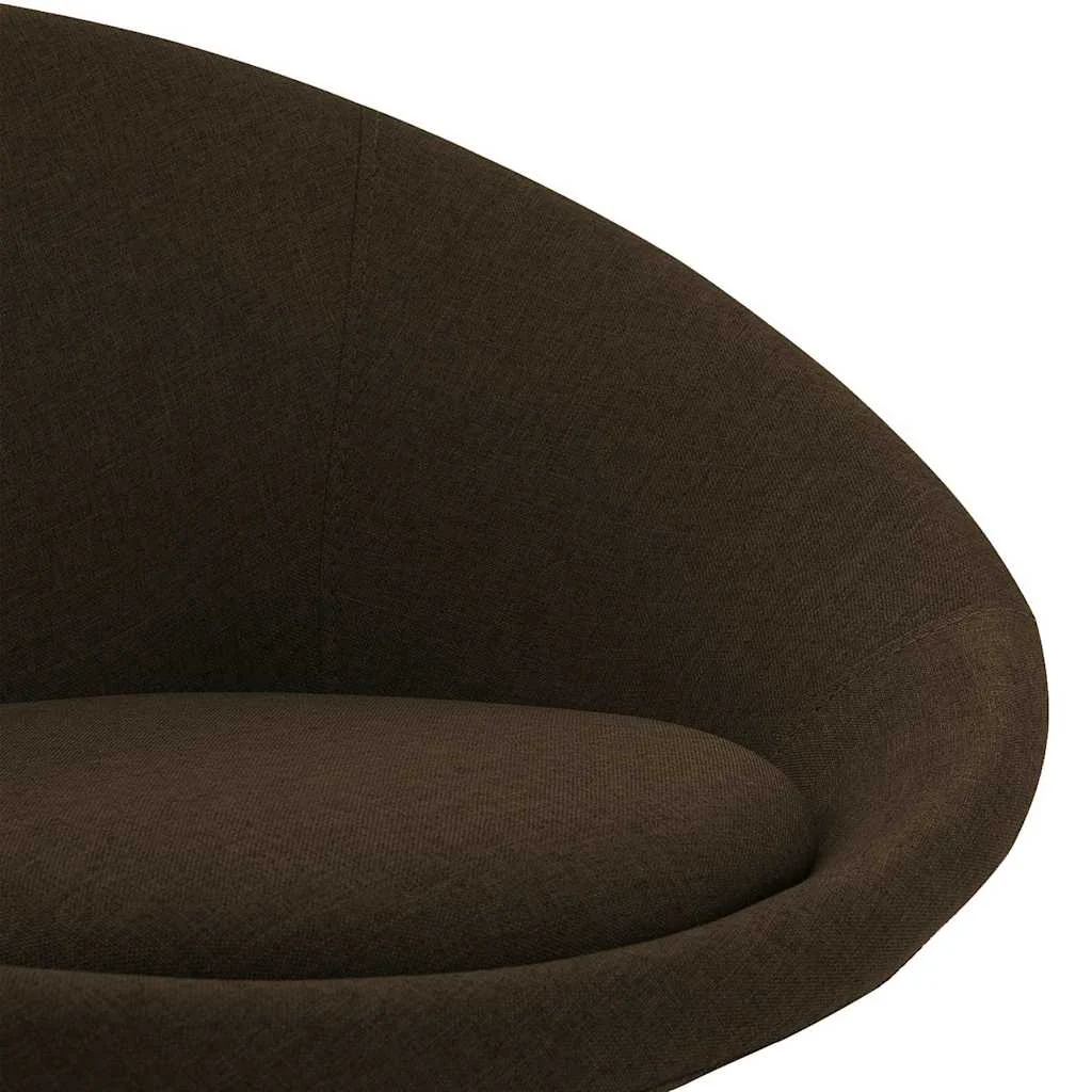 Chaise pivotante de bureau 66,5 x 58,5 x 80 cm marron foncé tissu – vue en situation