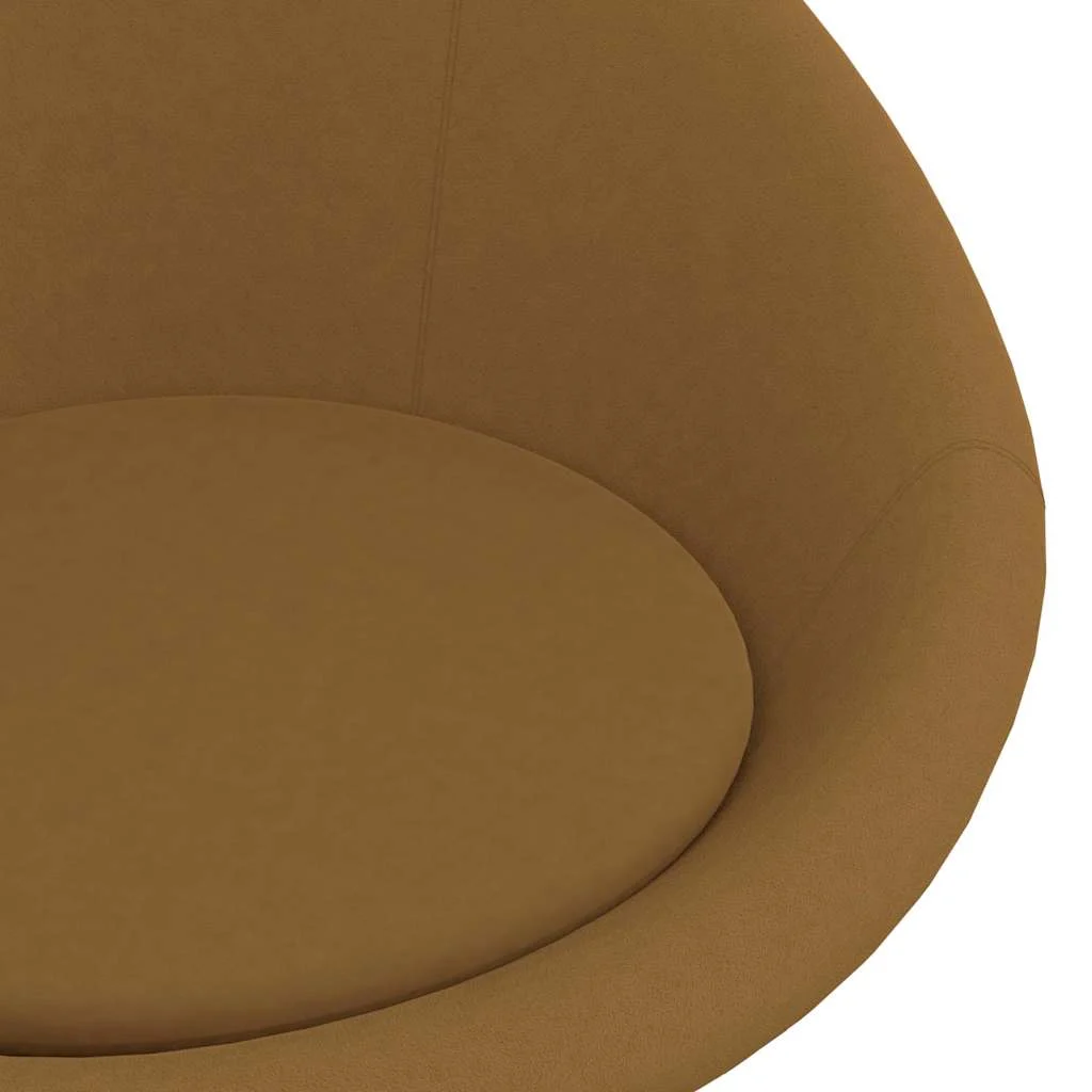 Chaise pivotante de bureau 66,5 x 58,5 x 80 cm marron velours – vue en situation